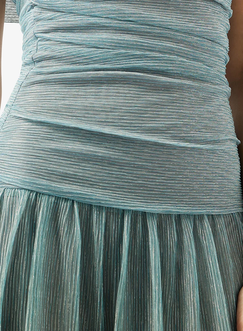 Namshi x  Off Shoulder Shimmer Evening Dress for Women | Best Price UAE